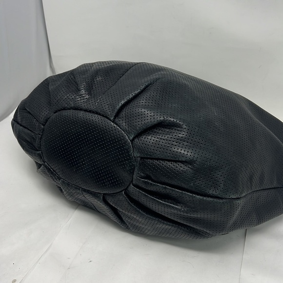 Rebecca Minkoff Perforated Leather Large Hobo Zip Top Shoulder Bag - Picture 9 of 16